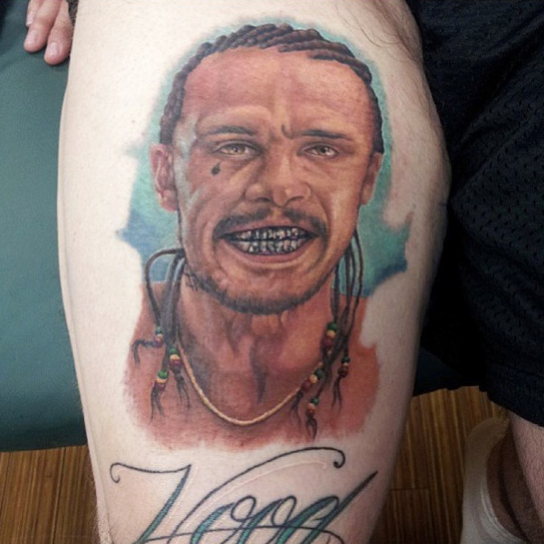 This Tattoo of James Franco in Spring Breakers Is Terrifying E